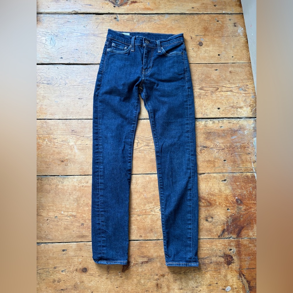 Levi’s Premium Denim Skinny Jeans Big E 510 26x29 1950s 1960s Vintage Repro
